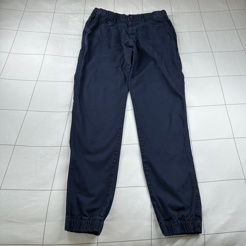 BearBottom Pants Mens Large Tall Navy Blue Chino Jogger Casual Tapered Minimal